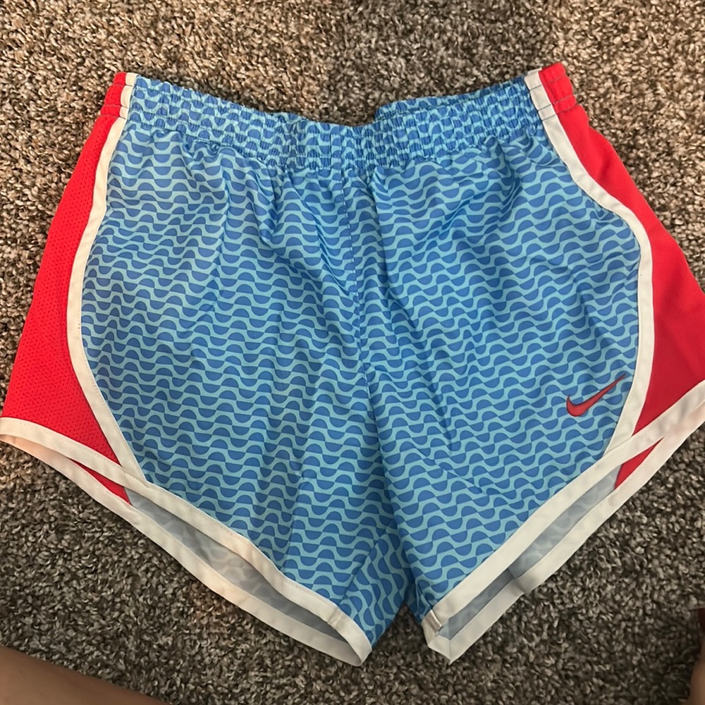 red white and blue kids nike shorts